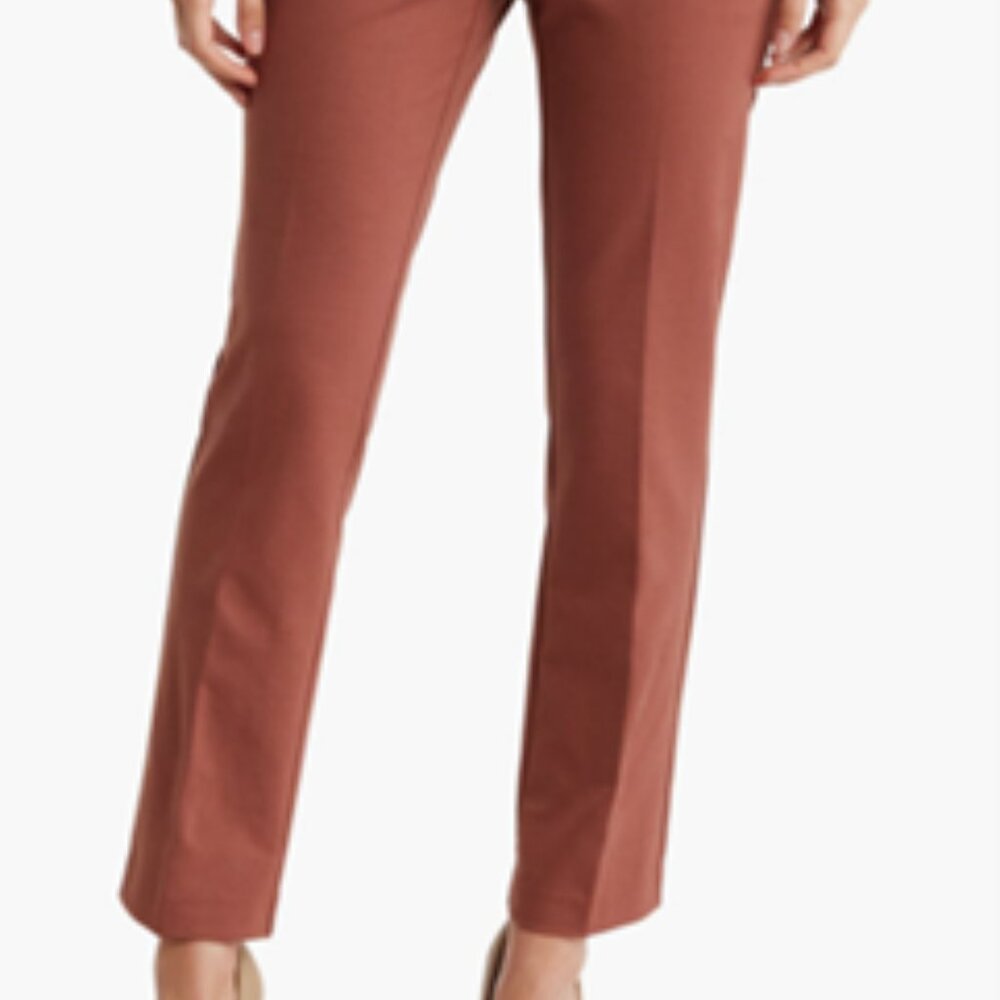 Lily Solid Pant In Rust - image 1